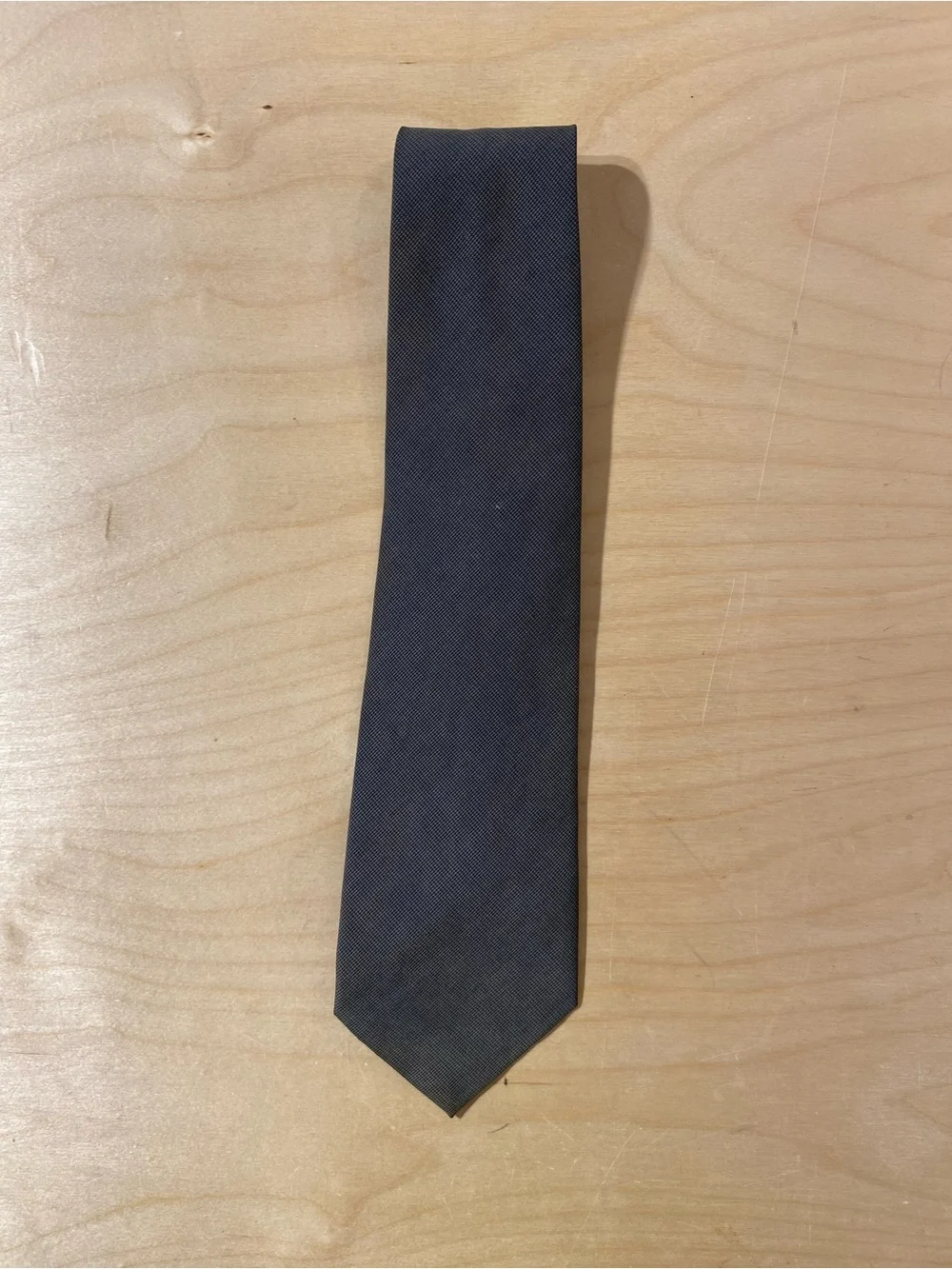 Pierre Cardin Classic Men's Solid Dark Gray Tie - Timeless Formal Accessory (SO)